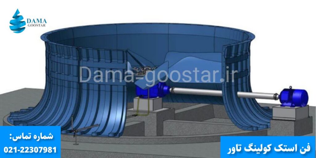 فن استک برج خنک کننده 