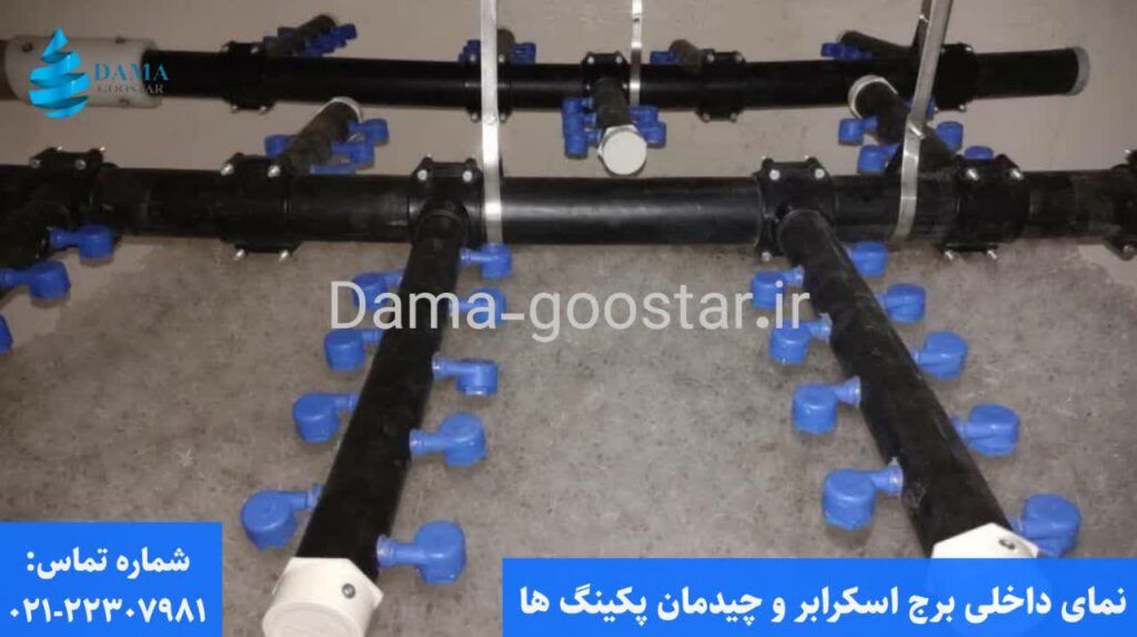 نحوه چیدمان پکینگ برج اسکرابر 